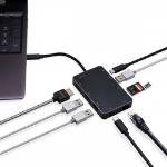 SYBA SD-HUB50116 laptop dock/port replicator USB 3.2 Gen 1 (3.1 Gen 1) Type-C Black