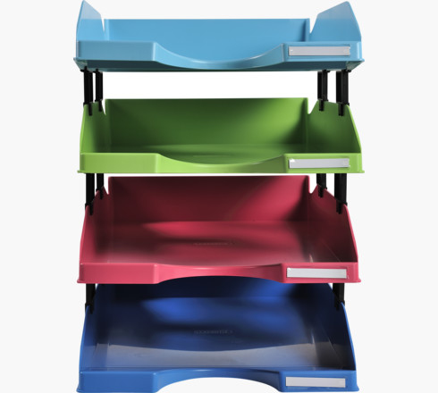 Image of Exacompta 1131928SETD desk tray/organizer Plastic Blue, Green,...