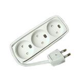 Mercodan 980650 power extension 5 m 3 AC outlet(s) White