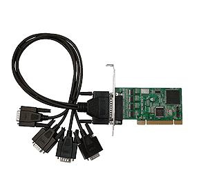 Image of Siig DP 4-Port Industrial RS-232 Universal PCI interface...