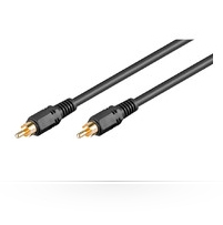 Microconnect 10m, RCA - RCA audio cable Black