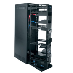 Middle Atlantic Products Roll Out Rotating System in Steel Host Enclosure 44 space Freestanding rack Black