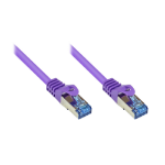 Alcasa Cat6a 1.5m networking cable Violet S/FTP (S-STP)