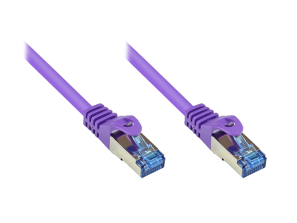 Alcasa Cat6a 1.5m networking cable Violet S/FTP (S-STP)
