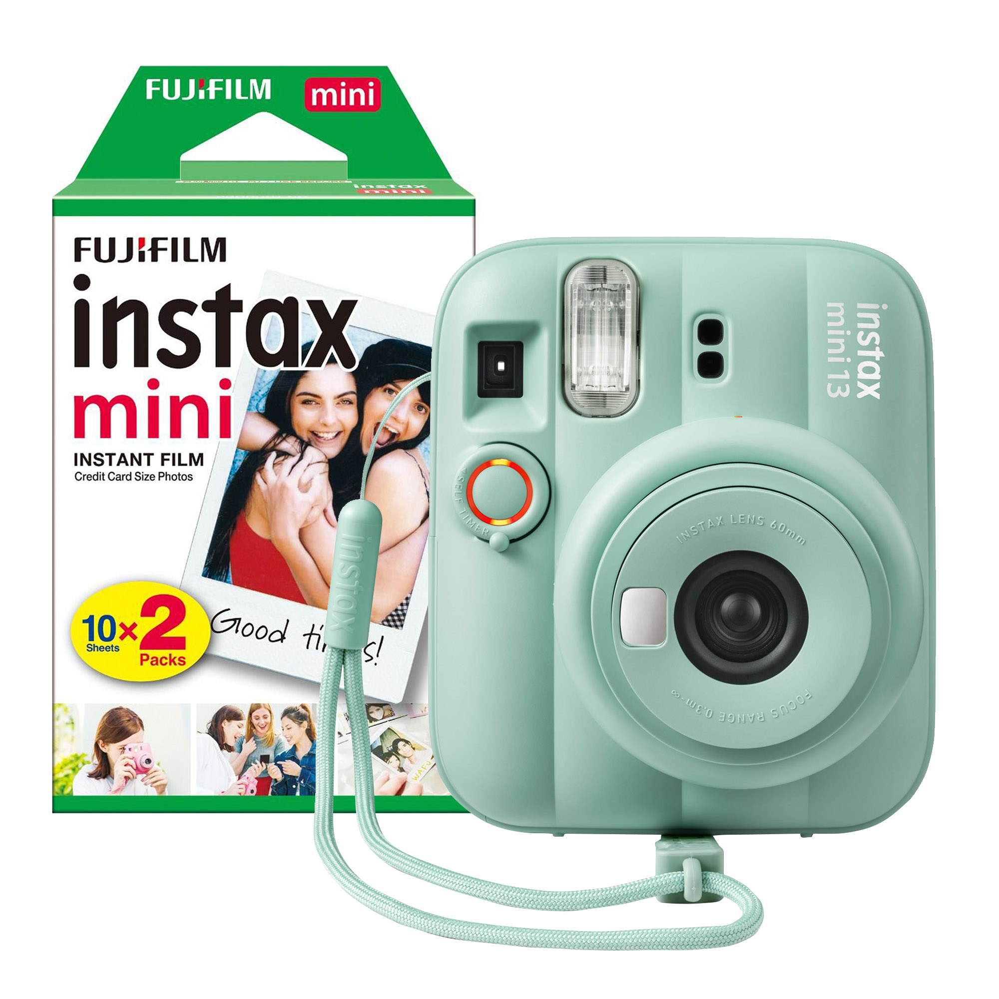 Fujifilm Instax Mini 13 Instant Camera - Lagoon Green - Camera + 20 Sh