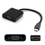 AddOn Networks H4F02AA#ABA-AO-5PK video cable adapter 0.2 m HDMI VGA (D-Sub) Black