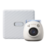 Fujifilm Instax PAL Digital Camera with Link Wide Printer Bundle - Ash White