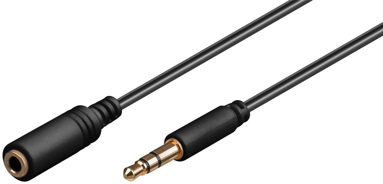 Microconnect Black Audlg05g Audio Cable 0.5 M 3.5Mm