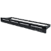 Intellinet Patch Panel, Blank, 1U, 24-Port, Black