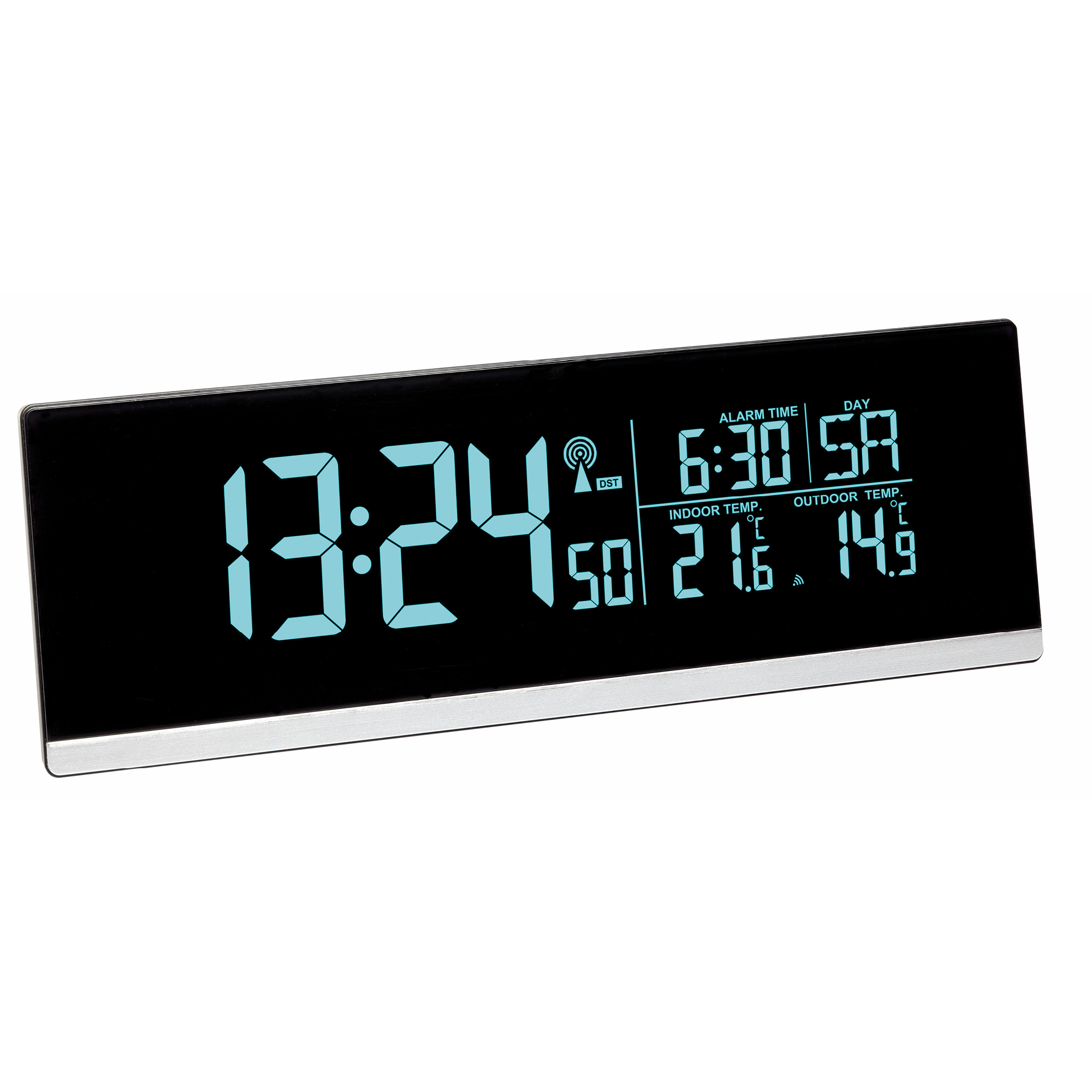 Image of TFA-Dostmann 60.2548.01 - Digital alarm clock - Rectangle - Black...