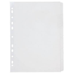 MARBIG DIVIDERS A4 6 TAB MANILLA WHITE