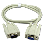 QVS CC317-06N serial cable Beige 72" (1.83 m) DB9