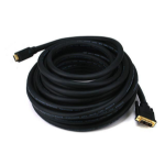 Monoprice HDMI/DVI , 15m 590.6" (15 m) HDMI Type A (Standard) Black