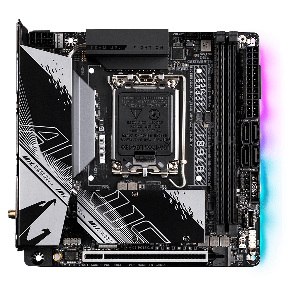 Image of Gigabyte B760I AORUS PRO DDR4 motherboard Intel B760 Express LGA...