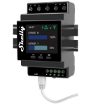 Shelly Pro Dual Cover / Shutter PM electrical relay Black