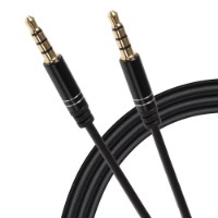 Maplin 3.5mm Aux Stereo 4 Pole Jack Plug to 3.5mm 4 Pole Jack Plug Cable - Black, 3m