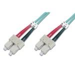 FDL 2M OM3 50/125 SC-SC DLX 2.8mm FIBRE OPTIC CABLE - AQUA