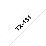 Brother TX-131 DirectLabel black on Transparent 12mm x 15m for Brother P-Touch TX 6-24mm