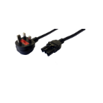 Cablenet 5m GST18 Female - UK 13Amp Plug Wieland Black PVC Power Leads