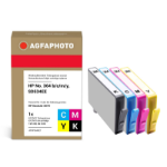 AgfaPhoto APHP364SET inktcartridge 4 stuk(s) Compatibel Normaal rendement Zwart, Cyaan, Magenta, Geel