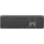 Logitech K950 Signature Slim keyboard RF Wireless + Bluetooth QWERTY Danish, Finnish, Nordic, Swedish Graphite