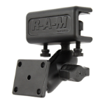 RAM Mounts Glare Shield Clamp Double Ball Mount with AMPS Hole Pattern