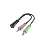Hama 00200351 audio kabel 0,15 m 3.5mm TRS 2 x 3.5mm Zwart