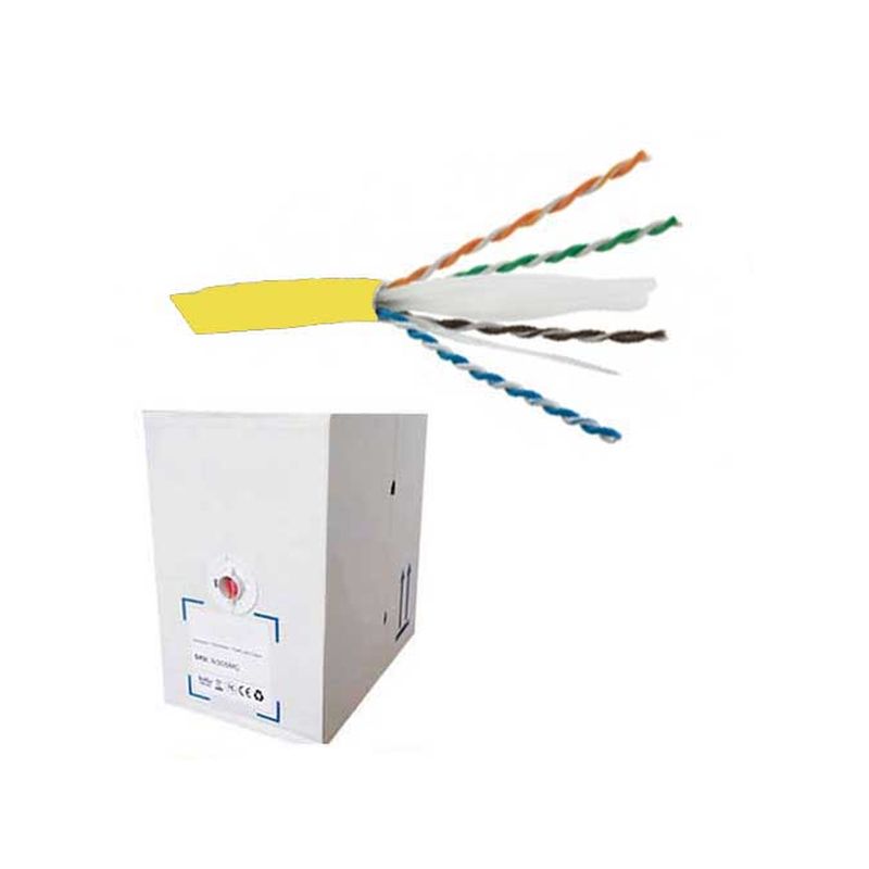 Image of FDL CAT.6 UTP STRANDED PATCH CABLE LSZH (305M BOX) - YELLOW