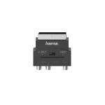 Hama 00205268 video kabel adapter S-VHS 3 x RCA + SCART (21-pin) Zwart