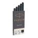 Parker Quink inktpatronen zwart, doos met 5 stuks Black 5 pc(s)