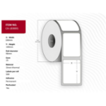 Capture CA-LB3001 printer label White