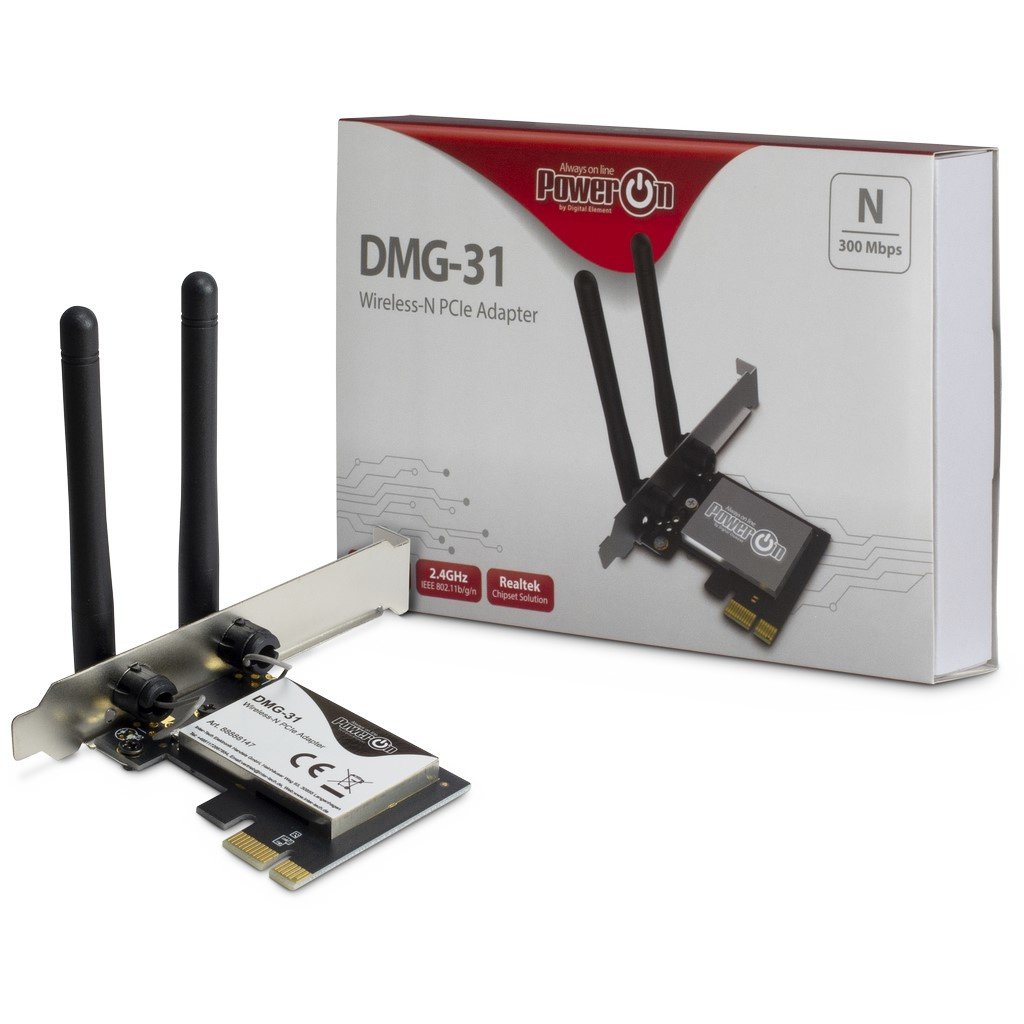 Photos - Network Card Inter-Tech DMG-31 Internal WLAN 300 Mbit/s 88888147 