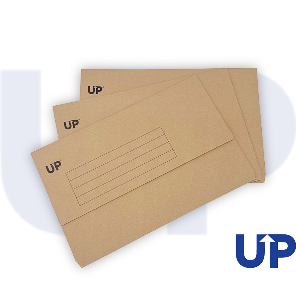 UP Half Flap Document Wallet Pack of 50 - Buff