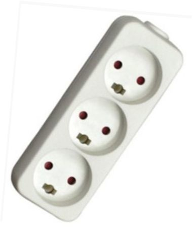 Mercodan 980215 power extension 1.5 m 3 AC outlet(s) White