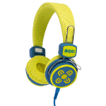 Moki Kid Safe Volume Headphones Wired Head-band Music Blue, Yellow