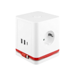Olympia SW 1000 power extension 1.5 m 3 AC outlet(s) Indoor Red, White
