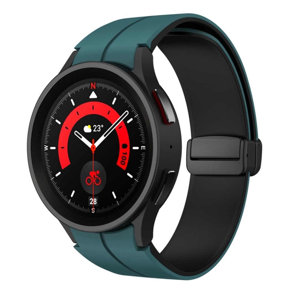 EU Product - Galaxy Watch 6, 6 Classic Watch Strap - Dark Green/Black thumbnail