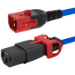 FDL 2M IEC C14 PLUG TO C13 SOCKET DUAL LOCKING EXT. - BLUE