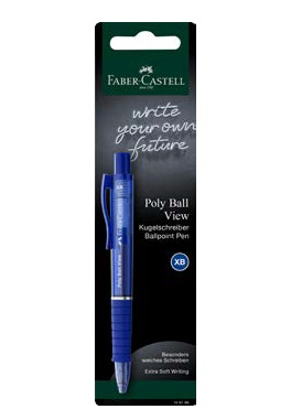Faber-Castell 145796 ballpoint pen Blue Clip-on retractable ballpoint pen Extra Bold 1 pc(s)