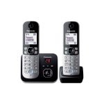 Panasonic KX-TG6822 DECT telephone Caller ID Black, Silver