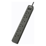 APC PME6B-UK surge protector Black 6 AC outlet(s) 220 - 250 V 2 m