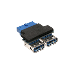 InLine USB 3.0 Adapter internal 2x USB A female to mainboard header