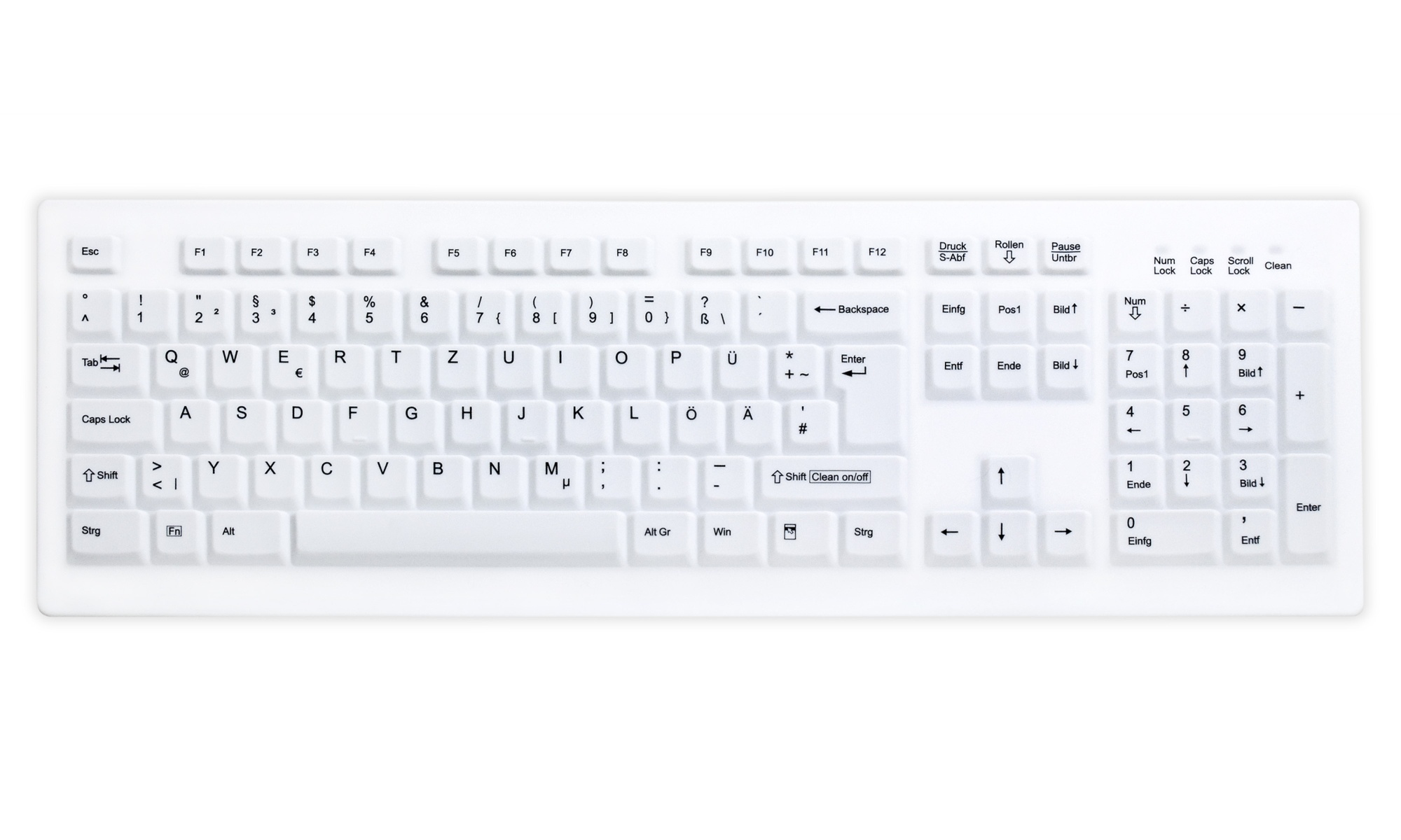 Active Key AK-C8100 keyboard RF Wireless German White