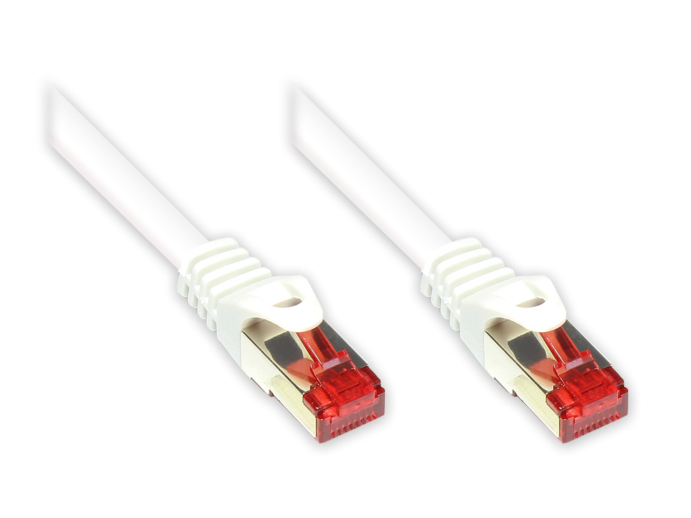 Alcasa 50m Cat6 networking cable White S/FTP (S-STP)