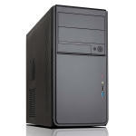 CIT Quartz Micro Black Interior 500W 12cm Black Psu USB3 Port