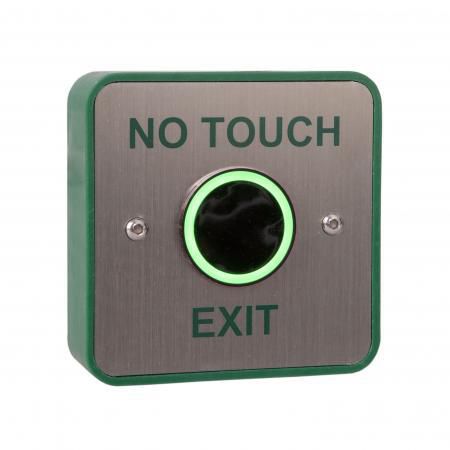 Touch-free exit button,  red/green illumination, high  impact plastic back box thumbnail