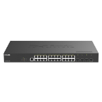 D-Link DGS-1250-28XP Managed L2+ Gigabit Ethernet (10/100/1000) Power over Ethernet (PoE) Desktop Black