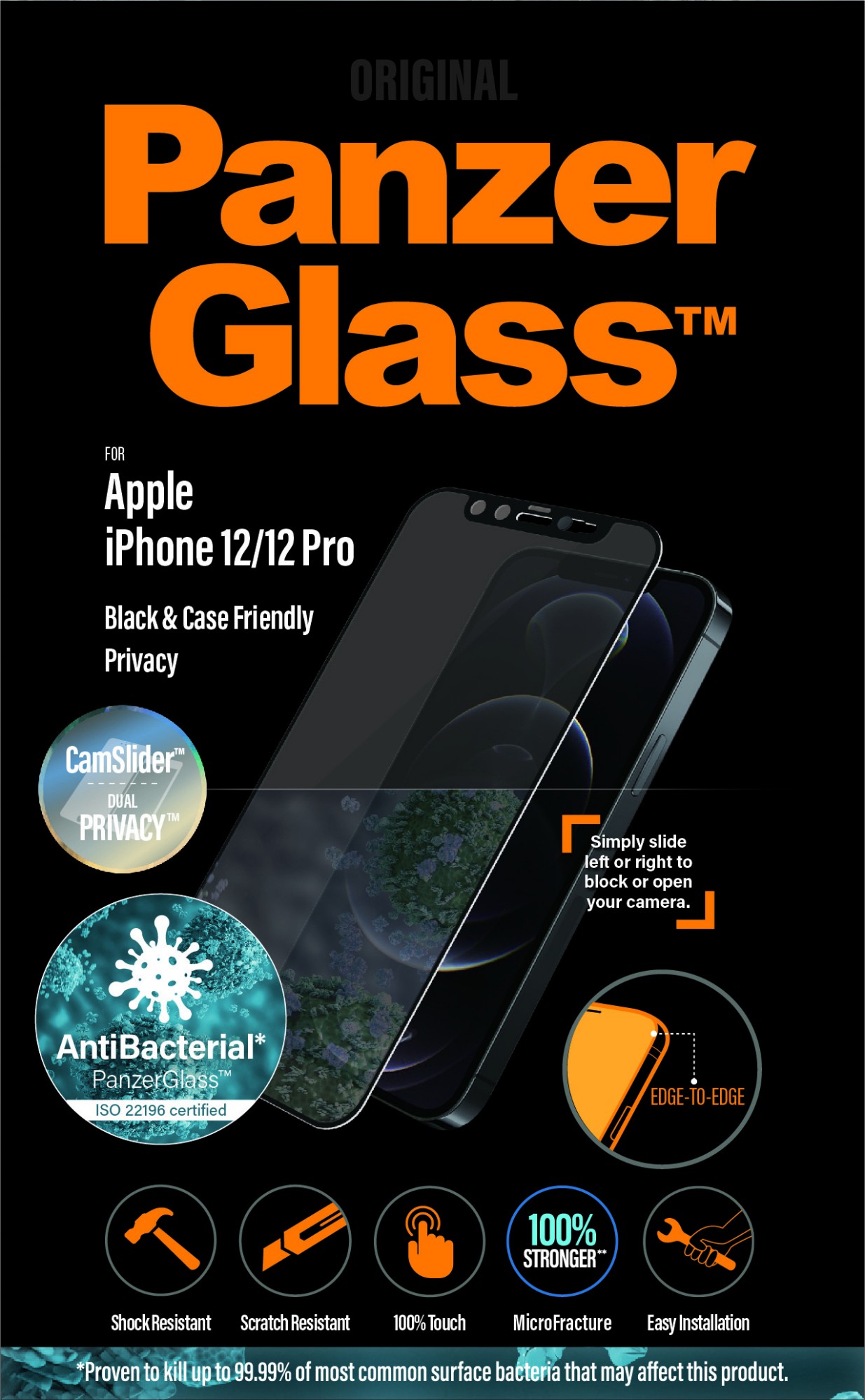 Photos - Screen Protect PanzerGlass ® CamSlider® Privacy Screen Protector Apple iPhone 12 Pro P271 