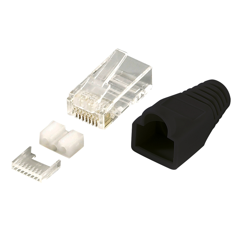 Image of LogiLink MP0022 wire connector RJ45 Black, Transparent