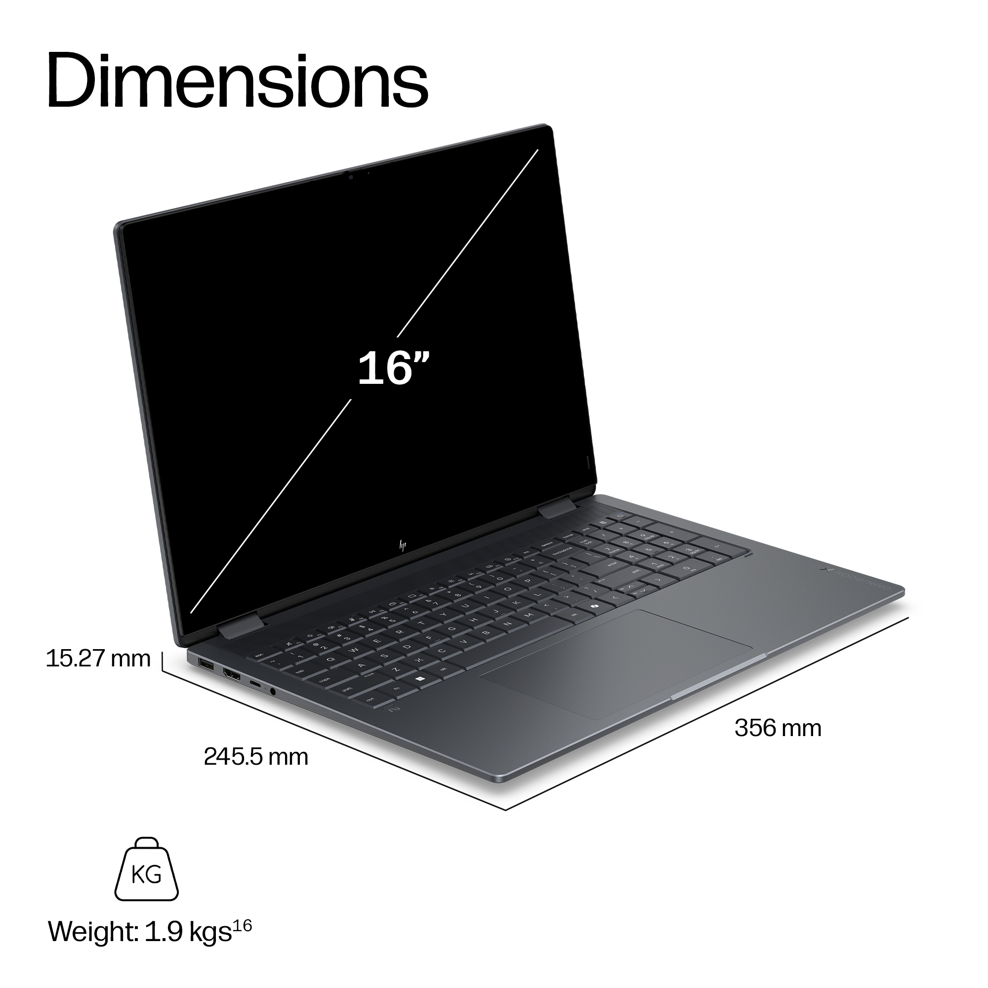 HP OmniBook X Flip 2-in-1 Laptop Next Gen AI 16-cb0013nax Copilot+ PC